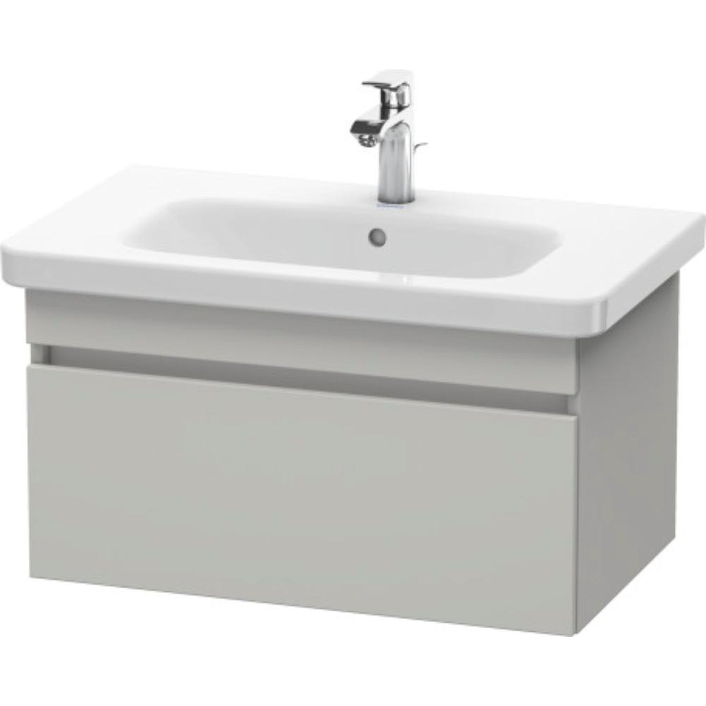 Duravit DuraStyle 29" x 16" x 18" One Drawer Wall-Mount Vanity Unit in Concrete Grey Matt (DS638100707)