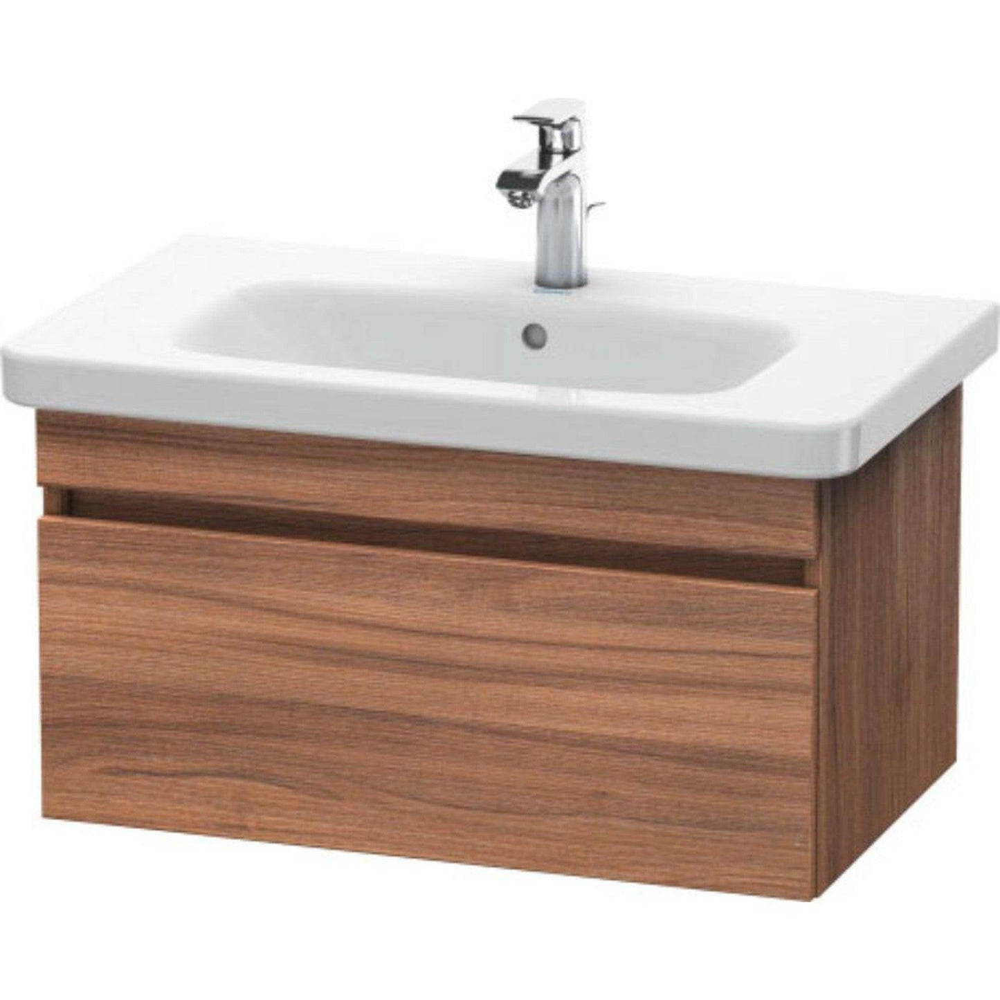 Duravit DuraStyle 29" x 16" x 18" One Drawer Wall-Mount Vanity Unit in Natural Walnut (DS638107979)