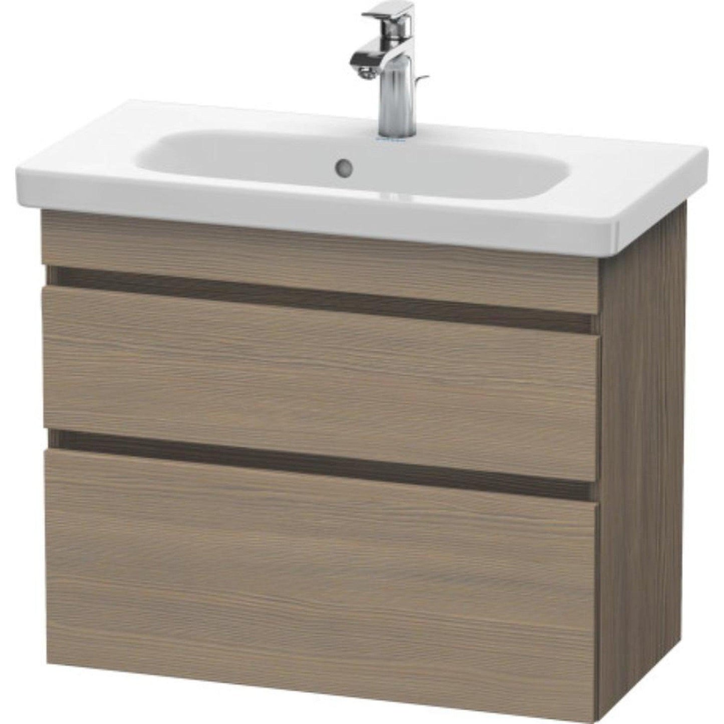 Duravit DuraStyle 29" x 24" x 14" Two Drawer Wall-Mount Vanity Unit in Oak Terra (DS649903535)