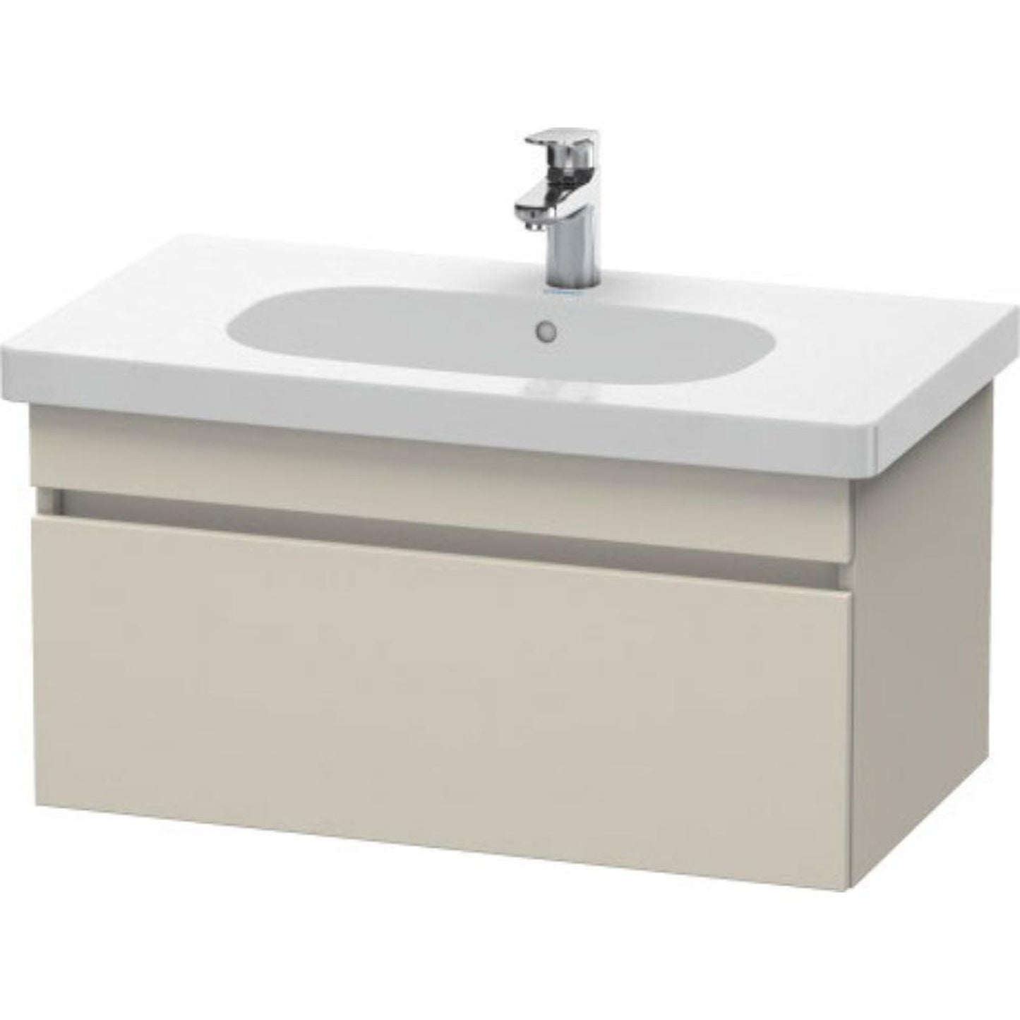 Duravit DuraStyle 31" x 16" x 18" One Drawer Wall-Mount Vanity Unit in Taupe (DS638409191)