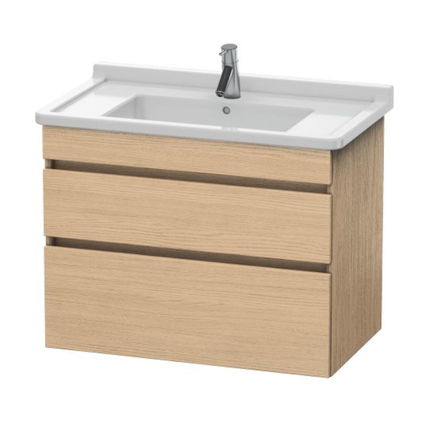 Duravit DuraStyle 31" x 24" x 18" Two Drawer Wall-Mount Vanity Unit in Natural Oak (DS648803030)