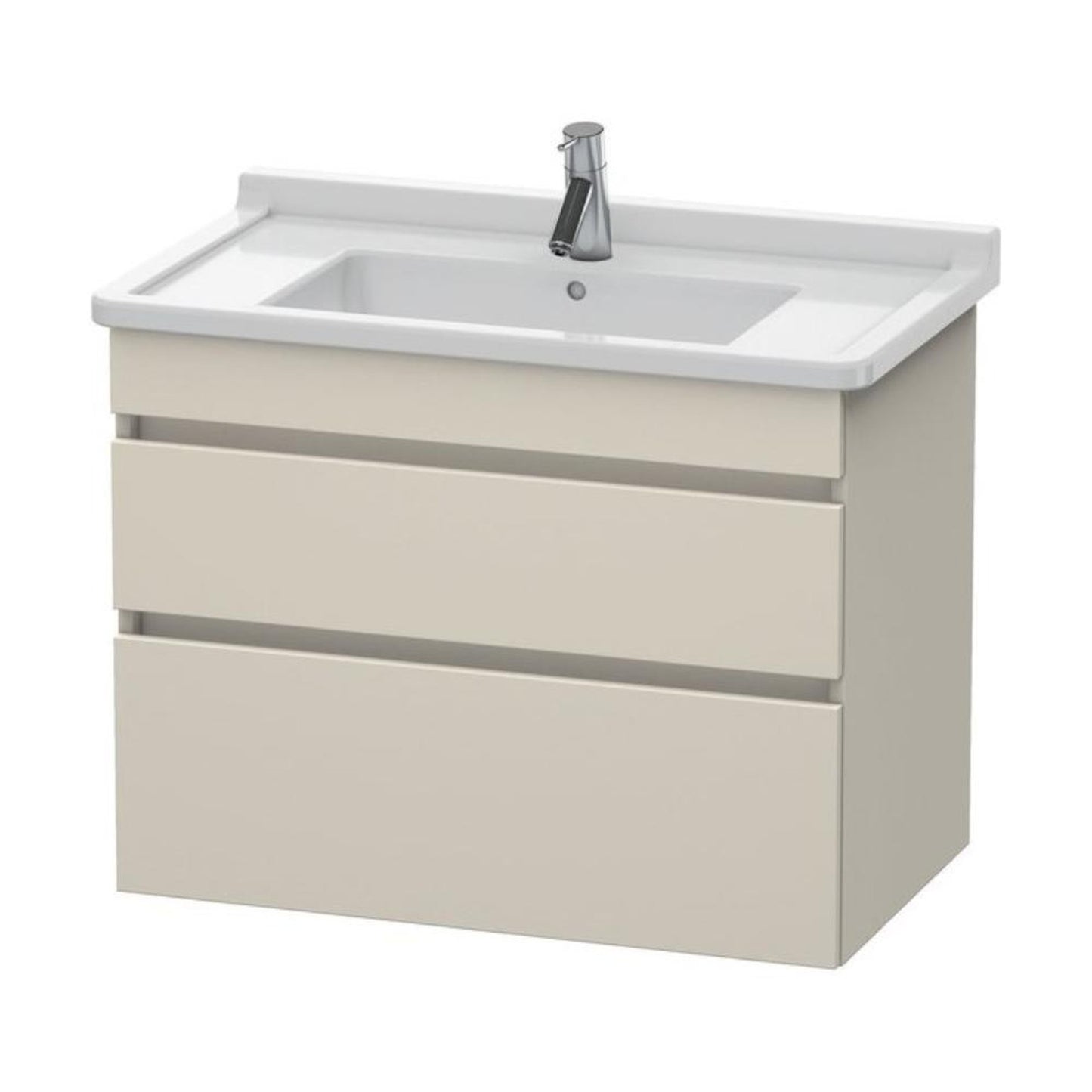 Duravit DuraStyle 31" x 24" x 18" Two Drawer Wall-Mount Vanity Unit in Taupe (DS648809191)
