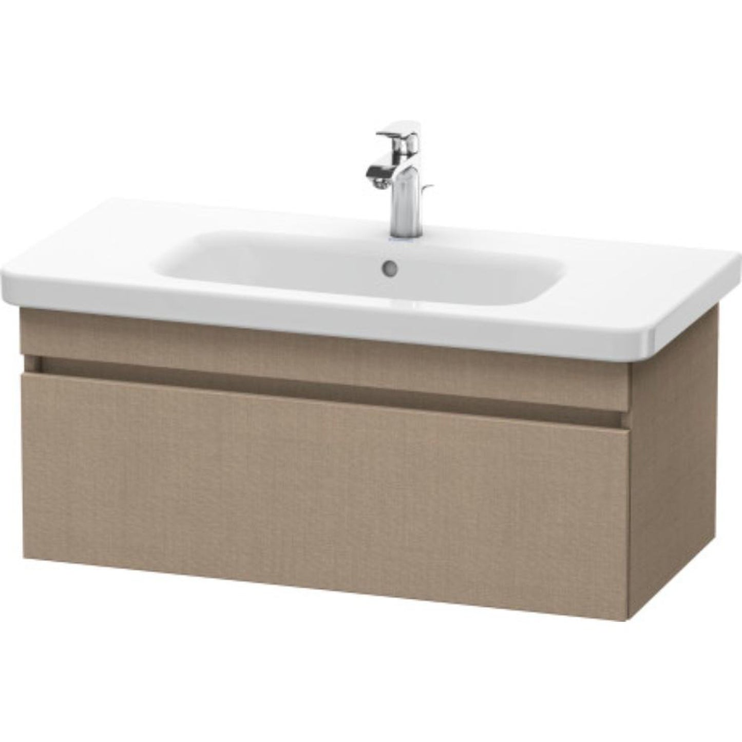 Duravit DuraStyle 37" x 16" x 18" One Drawer Wall-Mount Vanity Unit in Linen (DS638207575)