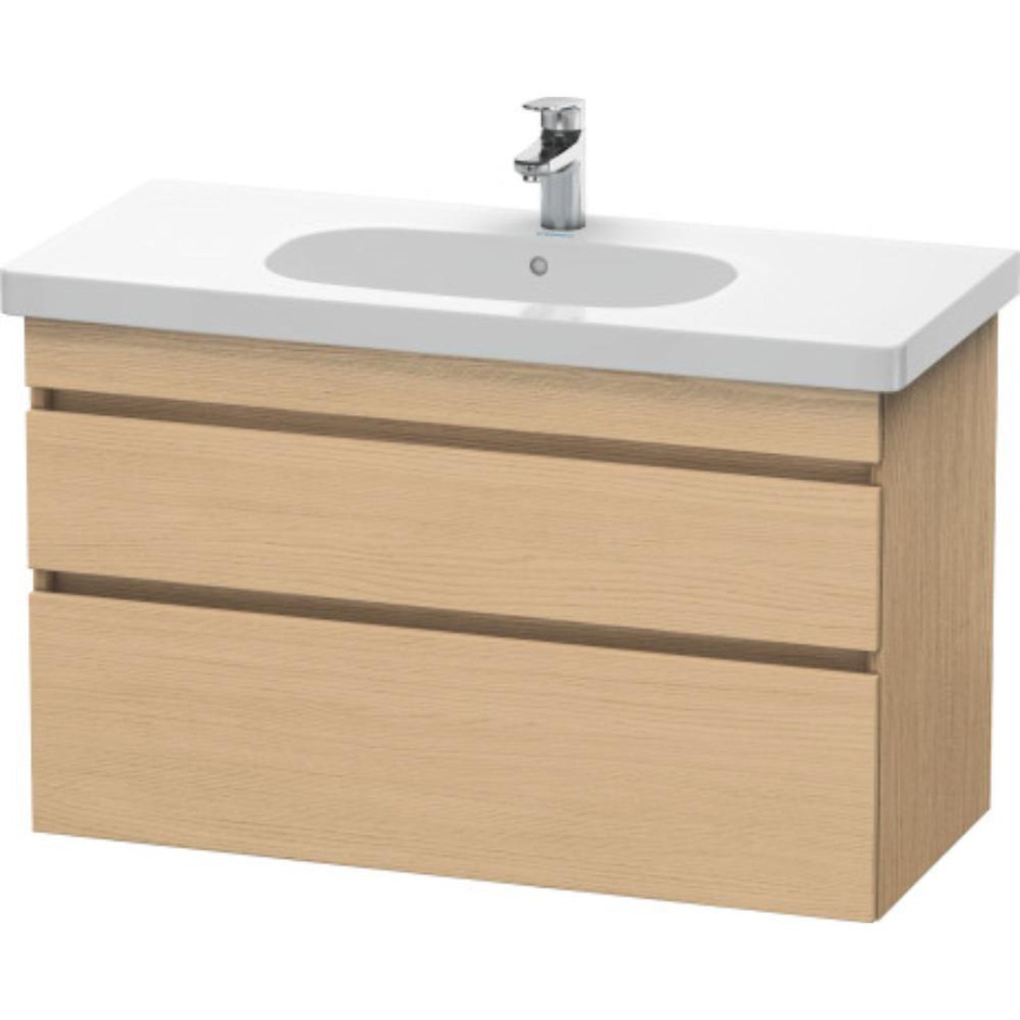 Duravit DuraStyle 39" x 24" x 18" Two Drawer Wall-Mount Vanity Unit in Natural Oak (DS648503030)