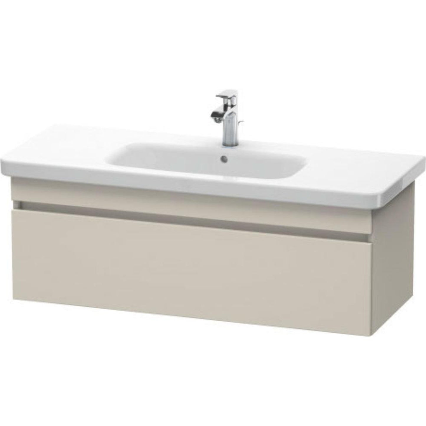 Duravit DuraStyle 44" x 16" x 18" One Drawer Wall-Mount Vanity Unit in Taupe (DS639509191)