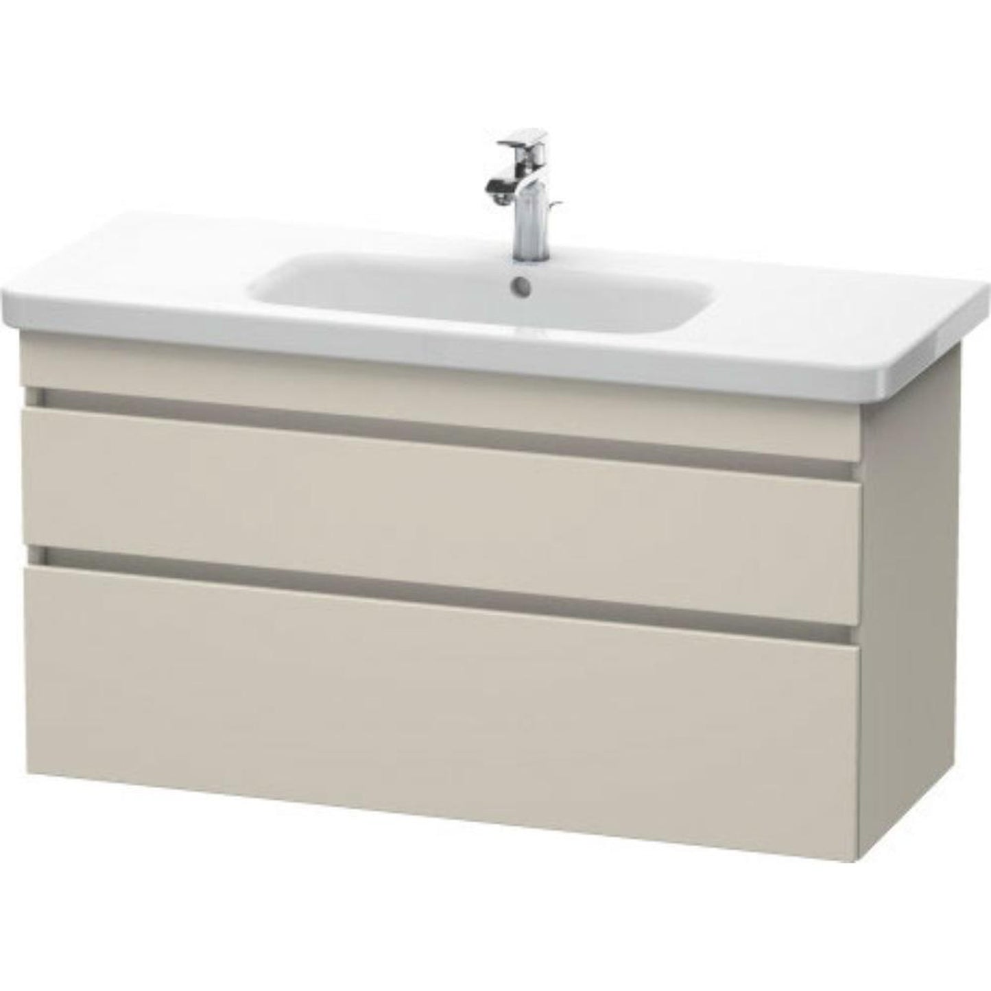 Duravit DuraStyle 44" x 24" x 18" Two Drawer Wall-Mount Vanity Unit in Taupe (DS649509191)