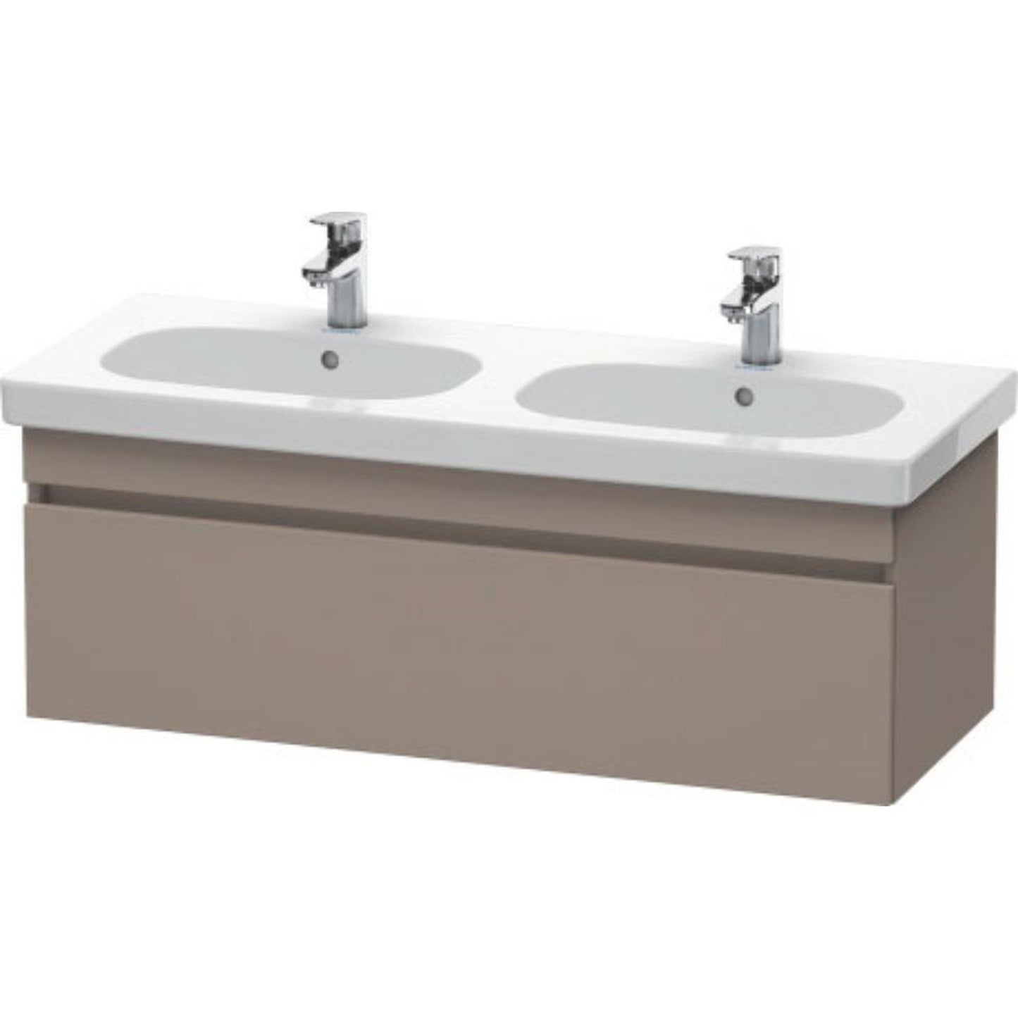 Duravit DuraStyle 45" x 16" x 18" One Drawer Wall-Mount Vanity Unit in Basalt (DS638604343)