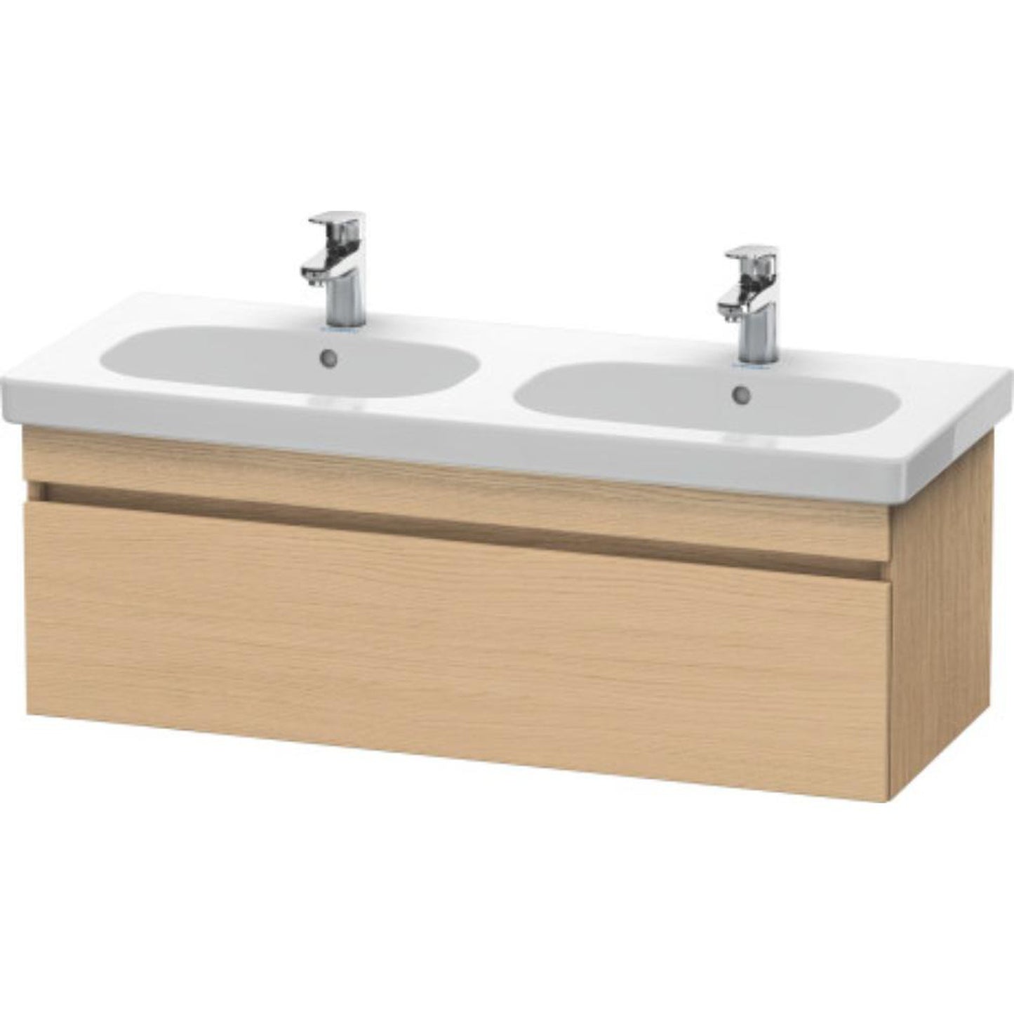 Duravit DuraStyle 45" x 16" x 18" One Drawer Wall-Mount Vanity Unit in Natural Oak (DS638603030)