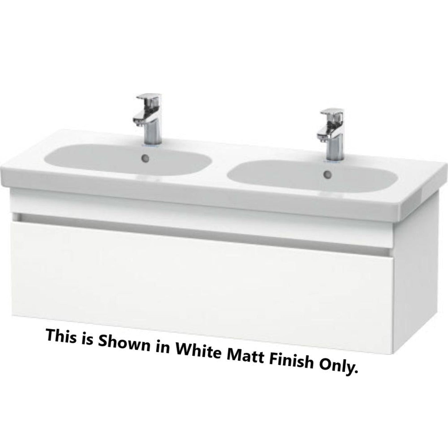 Duravit DuraStyle 45" x 16" x 18" One Drawer Wall-Mount Vanity Unit in Pine Terra and White (DS638605118)