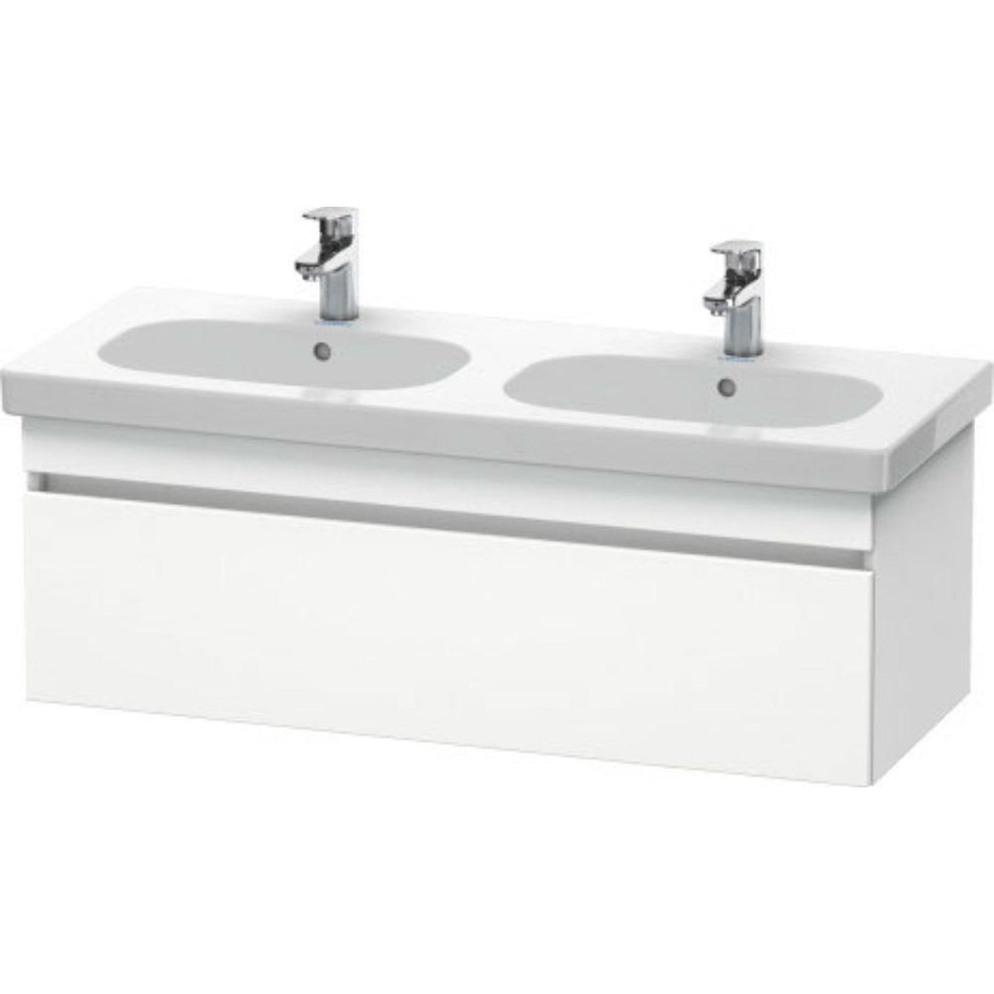 Duravit DuraStyle 45" x 16" x 18" One Drawer Wall-Mount Vanity Unit in White Matt (DS638601818)