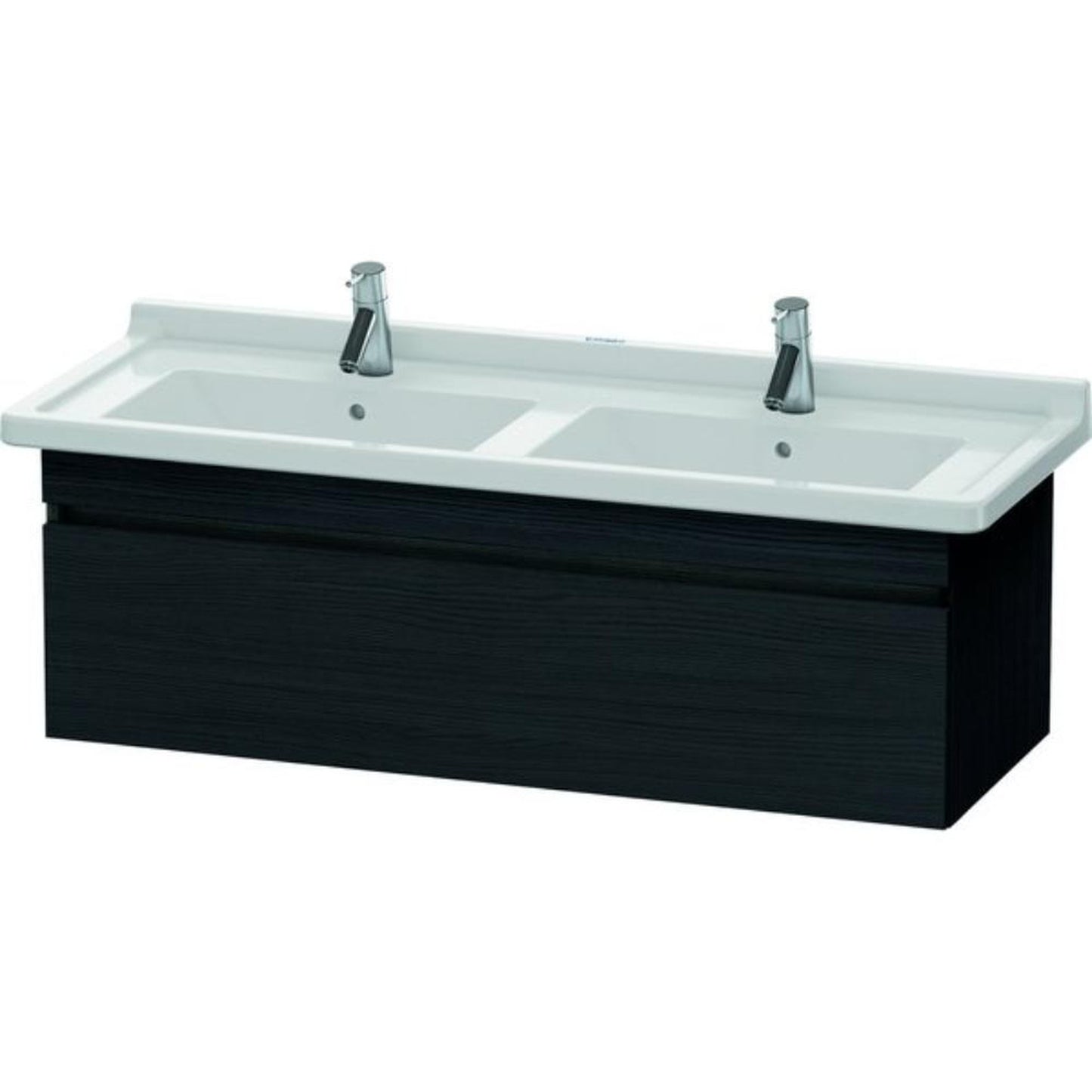 Duravit DuraStyle 47" x 16" x 18" One Drawer Wall-Mount Vanity Unit in Oak Black (DS639001616)