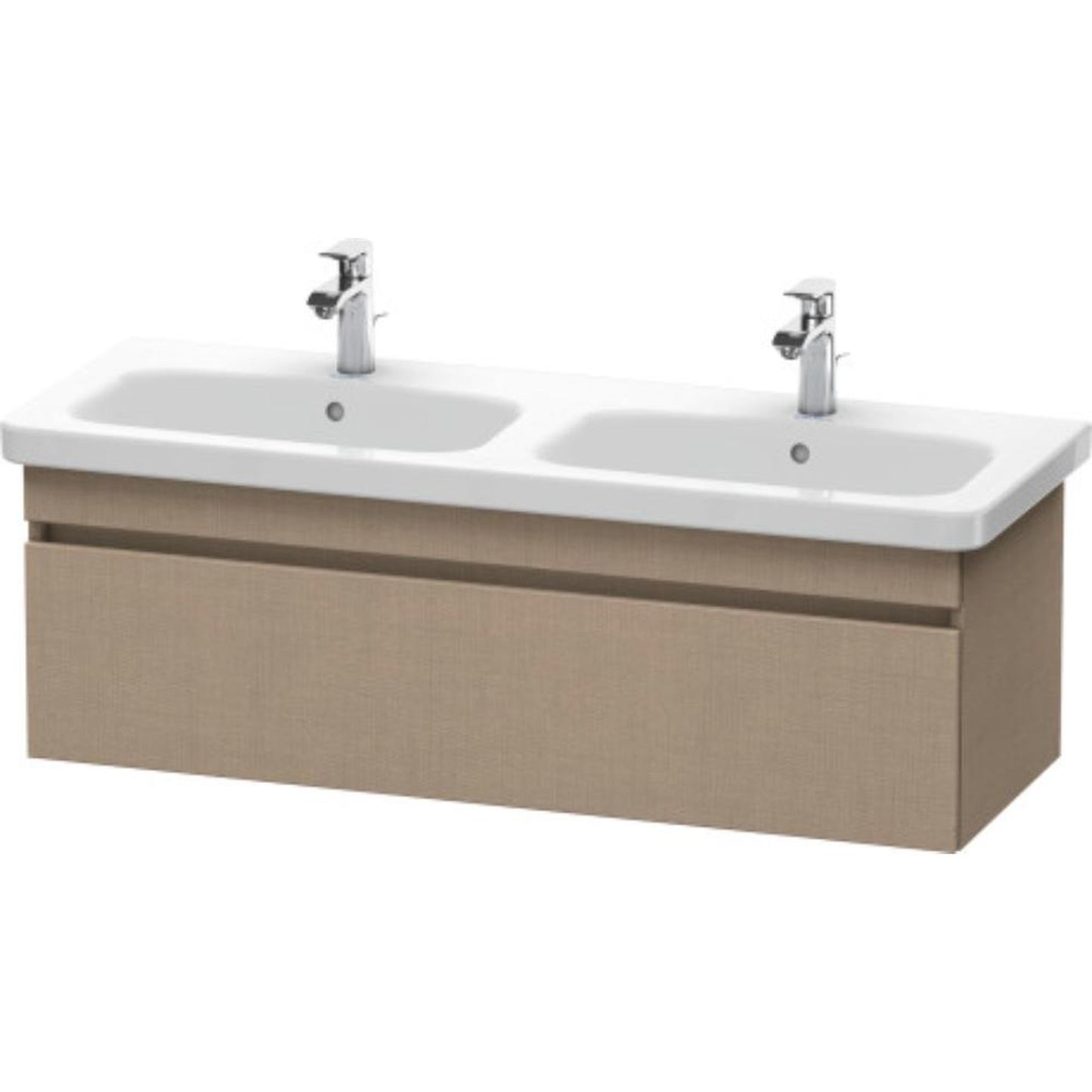 Duravit DuraStyle 48" x 16" x 18" One Drawer Wall-Mount Vanity Unit in Linen (DS639807575)
