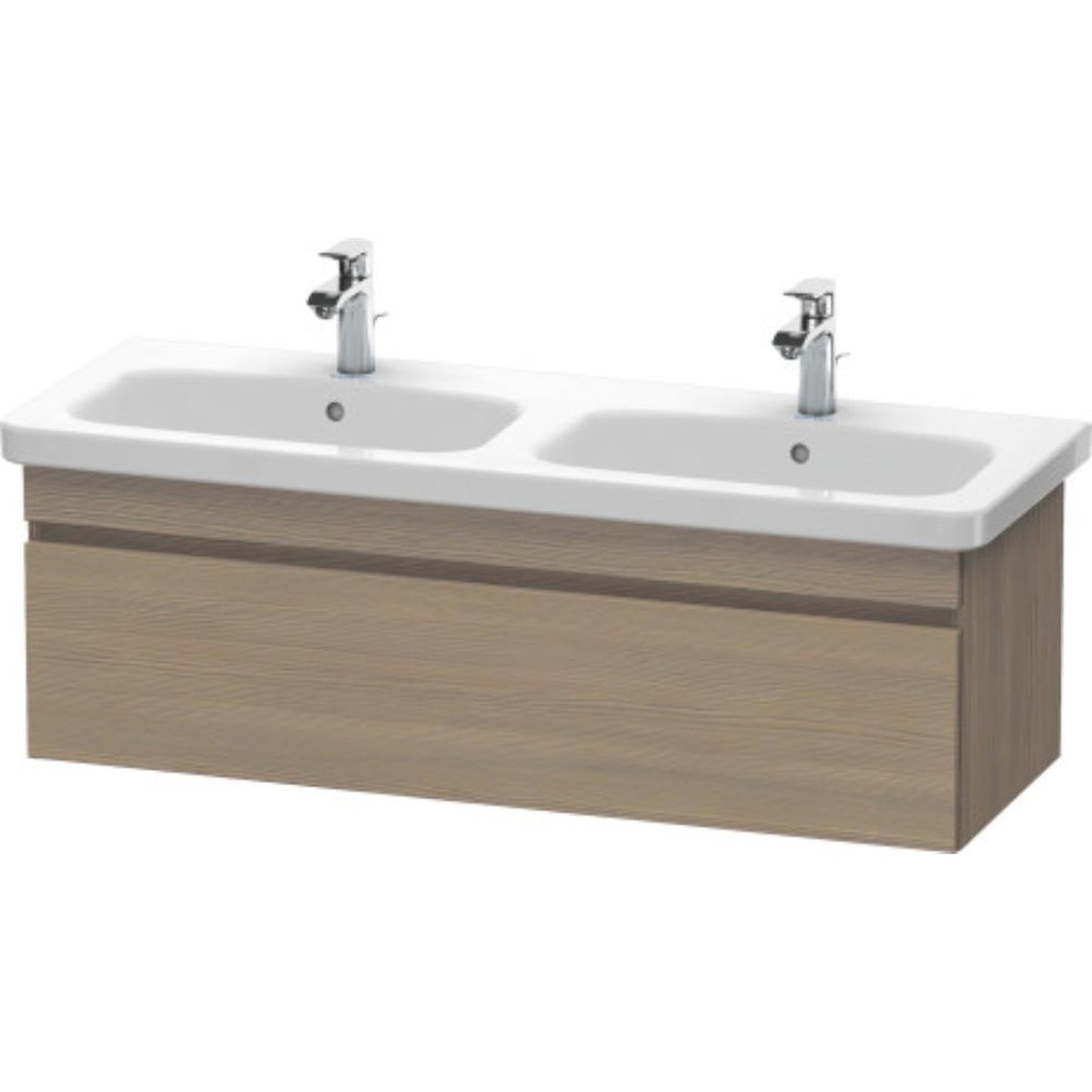 Duravit DuraStyle 48" x 16" x 18" One Drawer Wall-Mount Vanity Unit in Oak Terra (DS639803535)