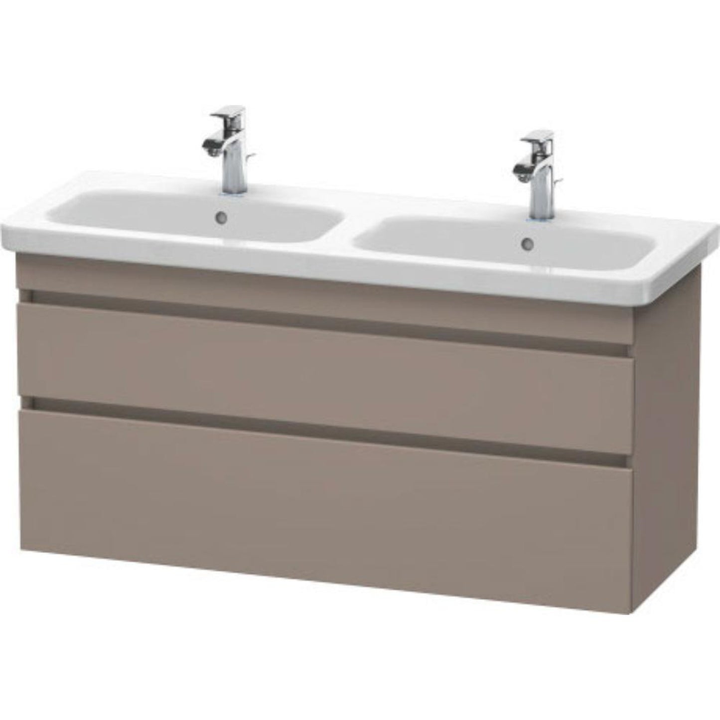 Duravit DuraStyle 48" x 24" x 18" Two Drawer Wall-Mount Vanity Unit in Basalt (DS649804343)