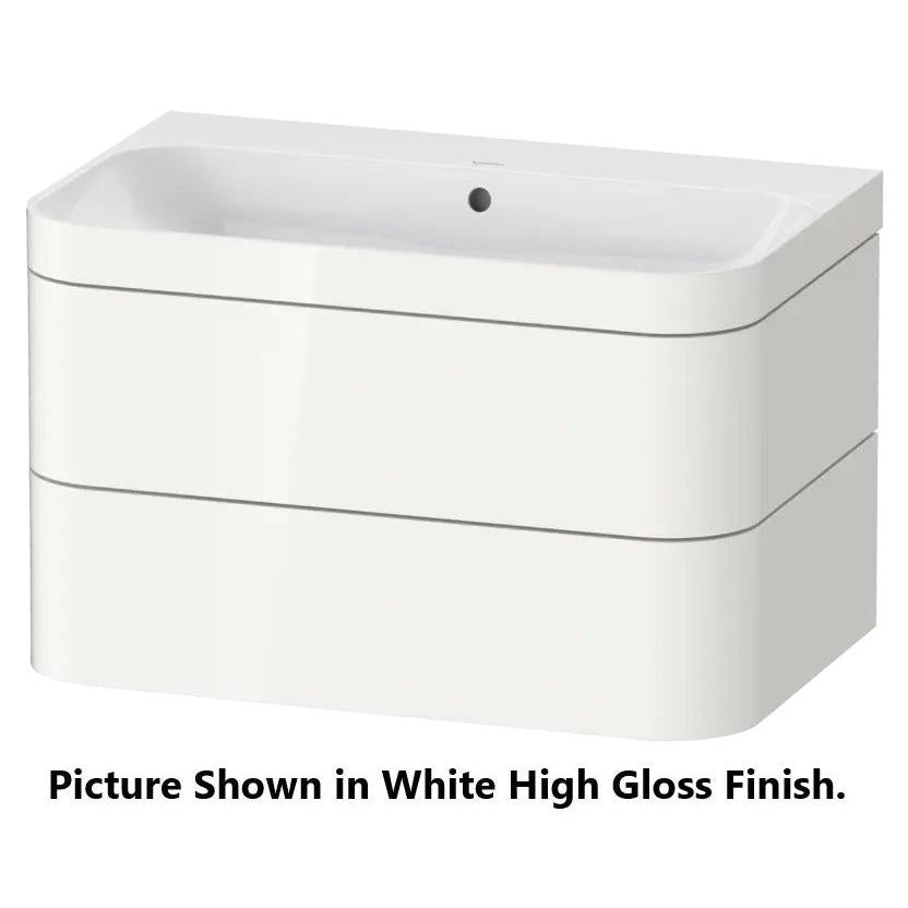 Duravit Happy D.2 38" x 19" x 19" Light Blue Two Drawer C-Bonded Wall-Mount Vanity Kit (HP4638N9797)