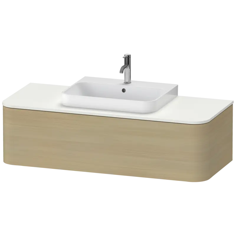 Duravit Happy D.2 51" x 14" x 22" Mediterranean Oak One Drawer Wall-Mount Vanity Unit (HP4942M7171)