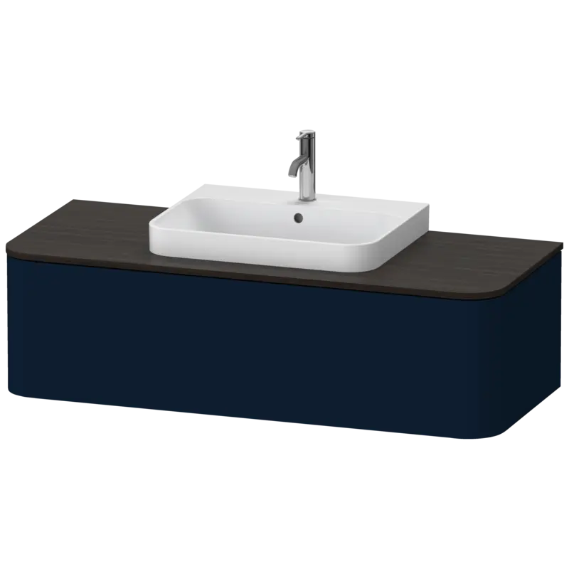 Duravit Happy D.2 51" x 14" x 22" Midnight Blue One Drawer Wall-Mount Vanity Unit (HP4942M9898)