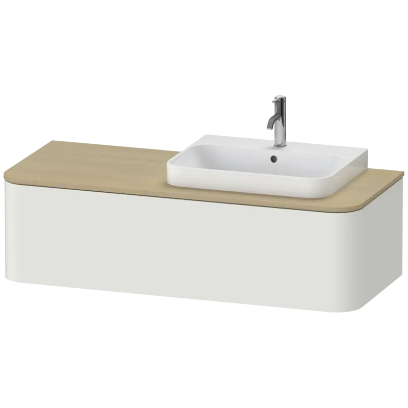 Duravit Happy D.2 51" x 14" x 22" Nordic White One Drawer Wall-Mount Vanity Unit (HP4942R3939)