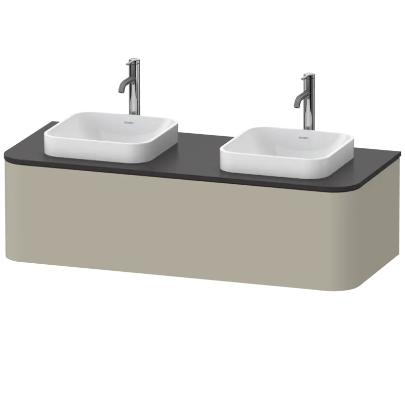 Duravit Happy D.2 51" x 14" x 22" Taupe One Drawer Wall-Mount Vanity Unit (HP4943B6060)