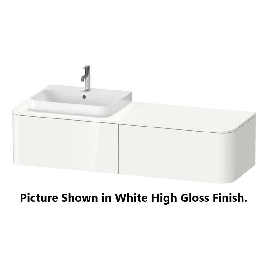 Duravit Happy D.2 63" x 14" x 22" Light Blue Two Drawer Wall-Mount Vanity Unit (HP4944L9797)