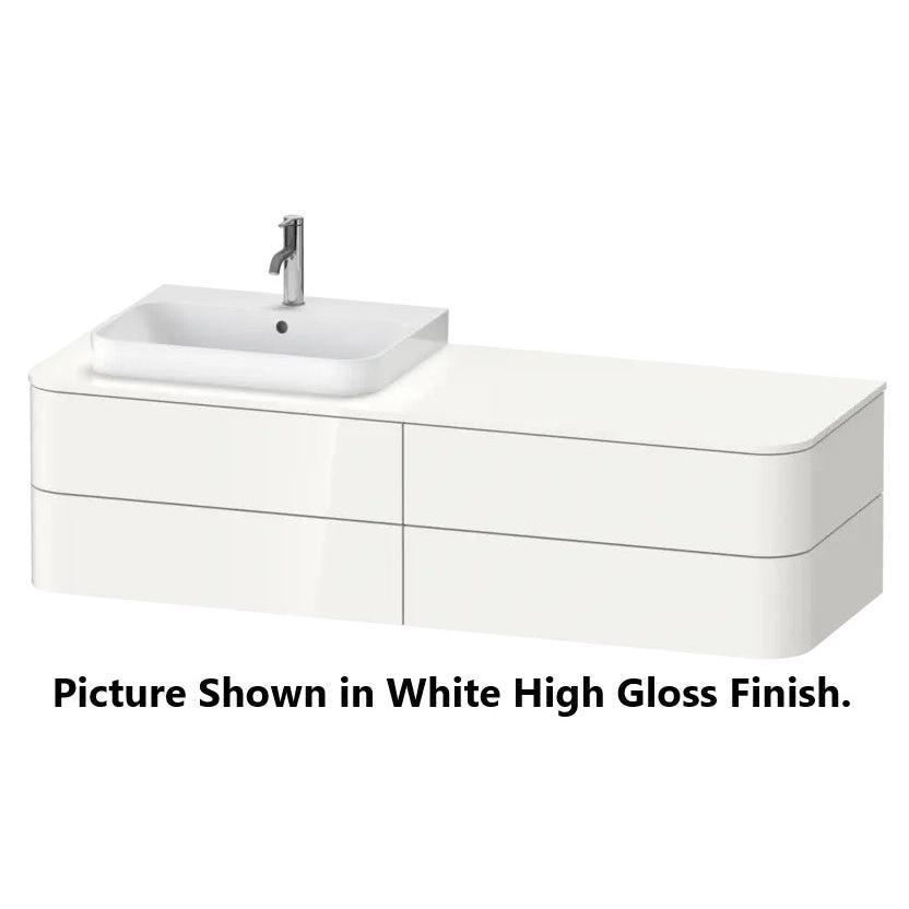 Duravit Happy D.2 63" x 16" x 22" Light Blue Four Drawer Wall-Mount Vanity Unit (HP4973L9797)