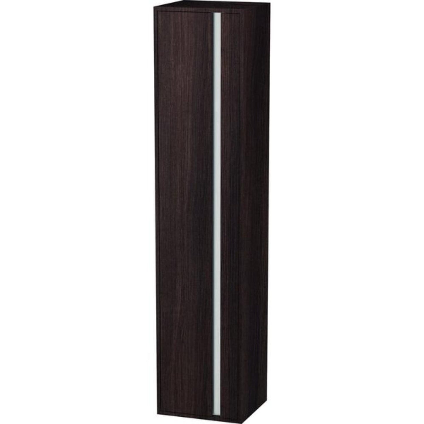 Duravit Ketho 16" x 71" x 14" Tall Cabinet With Left Door in Chestnut Dark