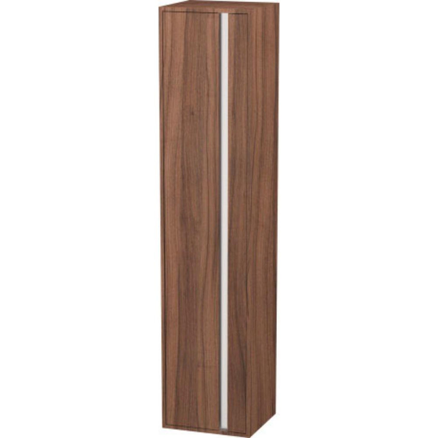 Duravit Ketho 16" x 71" x 14" Tall Cabinet With Left Door in Natural Walnut