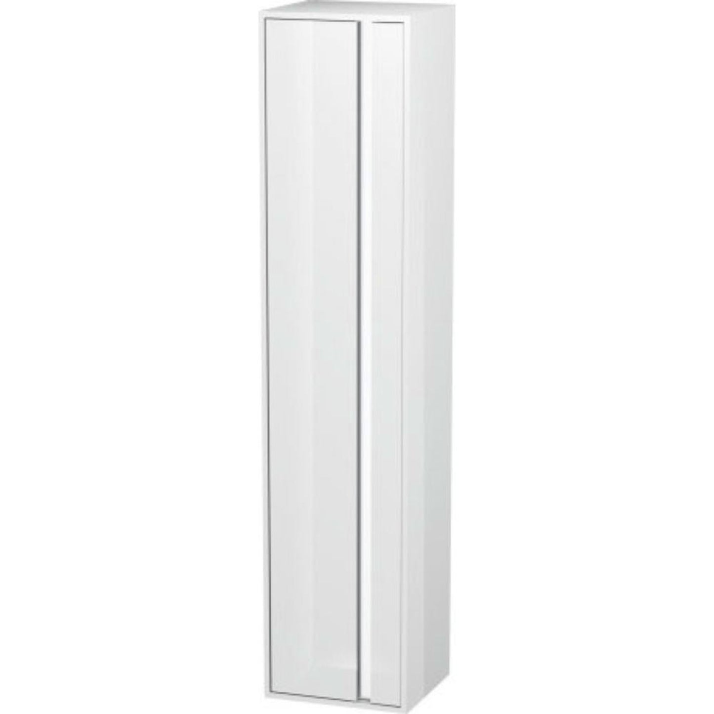 Duravit Ketho 16" x 71" x 14" Tall Cabinet With Left Door in White High Gloss