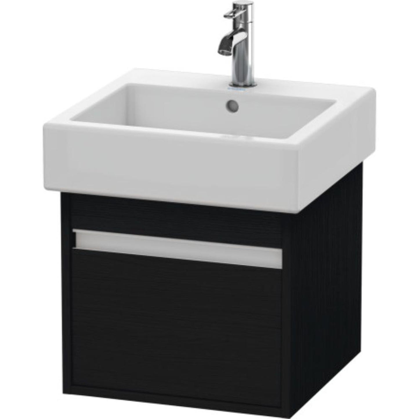 Duravit Ketho 18" x 16" x 17" Wall-Mount Vanity Unit in Oak Black (KT668501616)