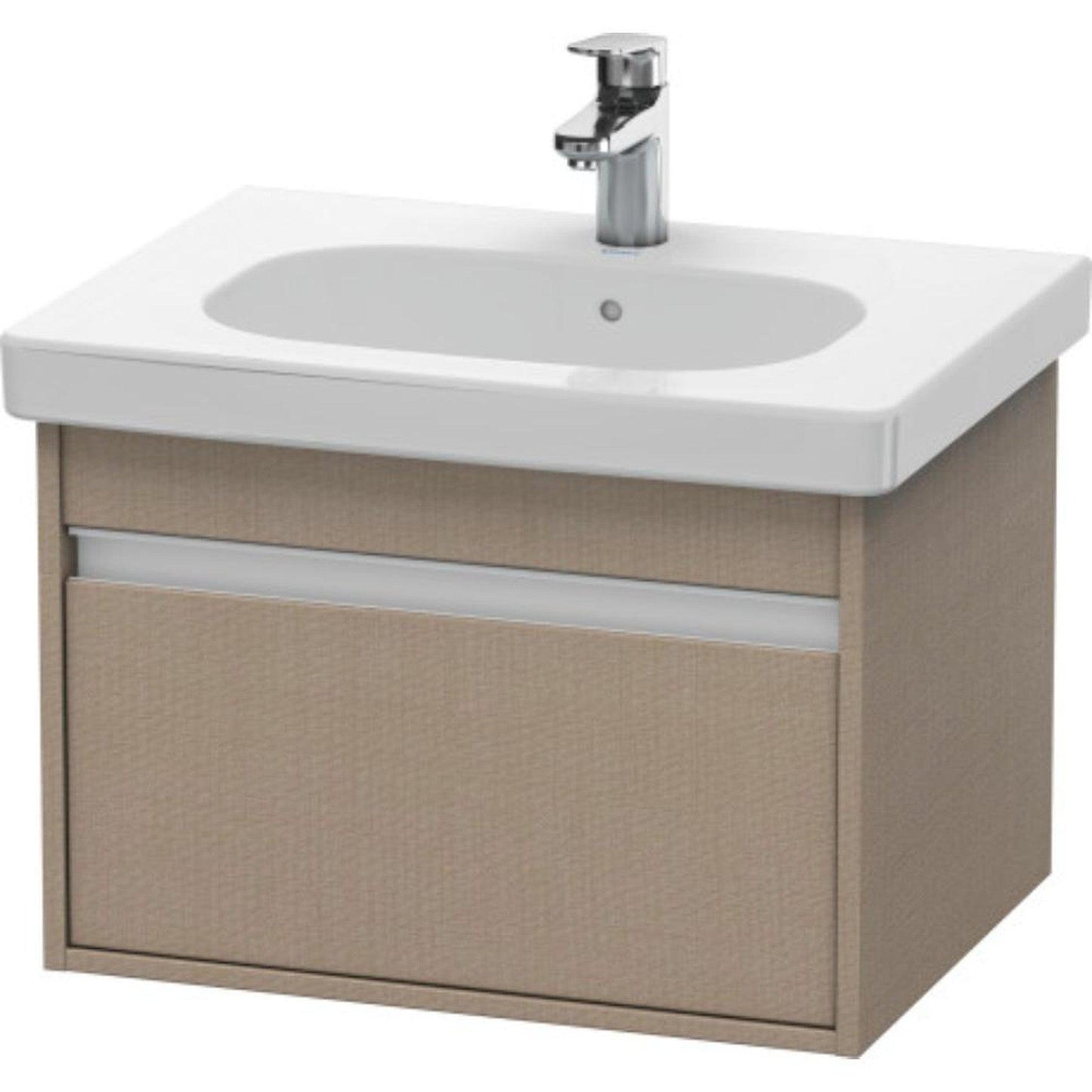 Duravit Ketho 24" x 16" x 18" One Drawer Wall-Mount Vanity Unit in Linen