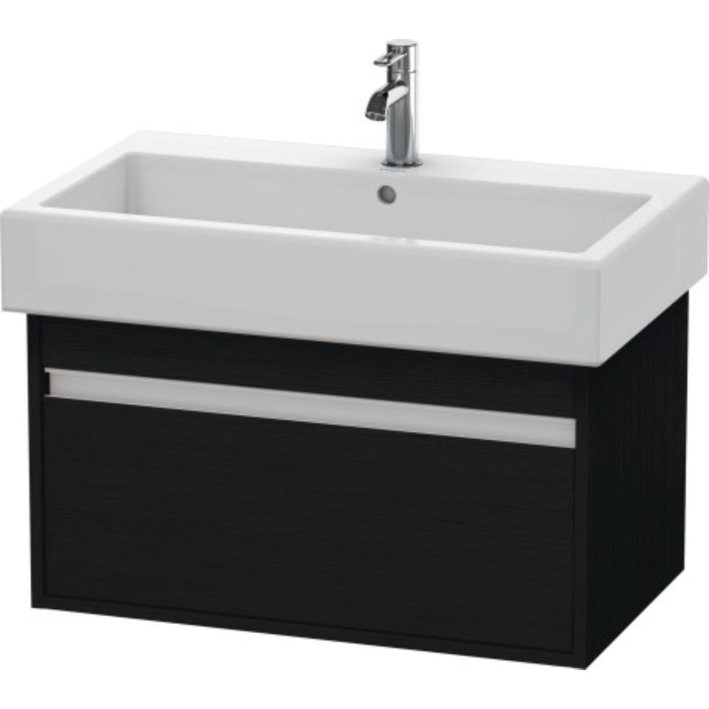 Duravit Ketho 30" x 16" x 17" Wall-Mount Vanity Unit in Oak Black (KT668701616)