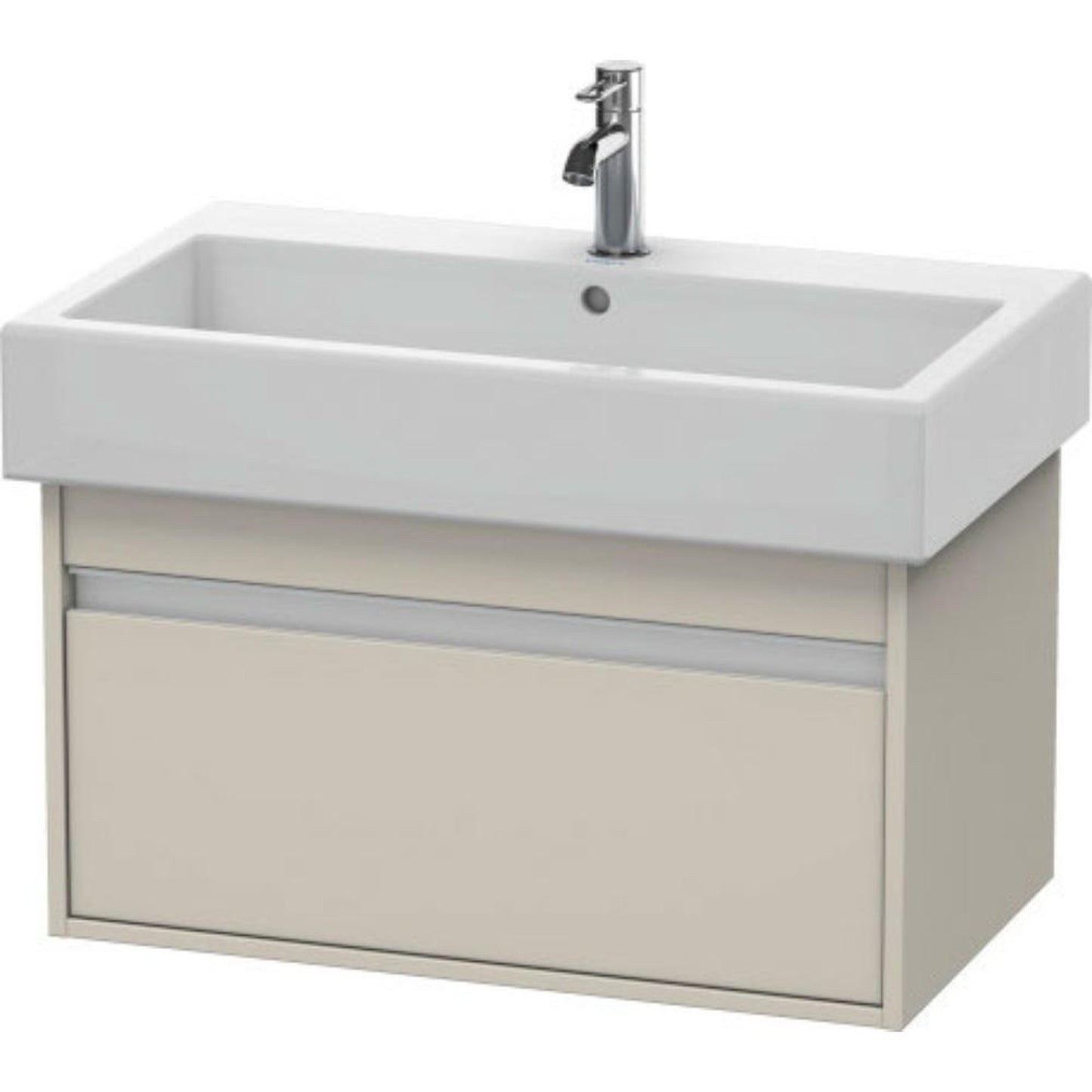 Duravit Ketho 30" x 16" x 17" Wall-Mount Vanity Unit in Taupe Matt (KT668709191)