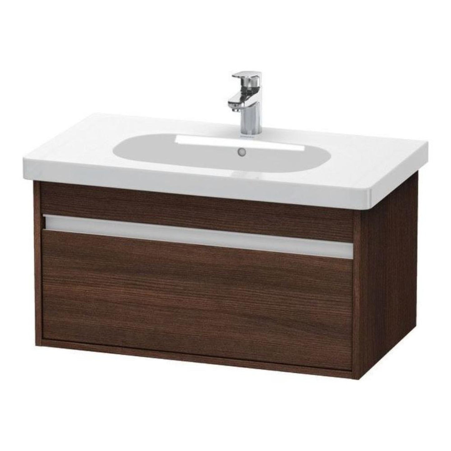 Duravit Ketho 31" x 16" x 18" Wall-Mount Vanity Unit in Chestnut Dark (KT666705353)