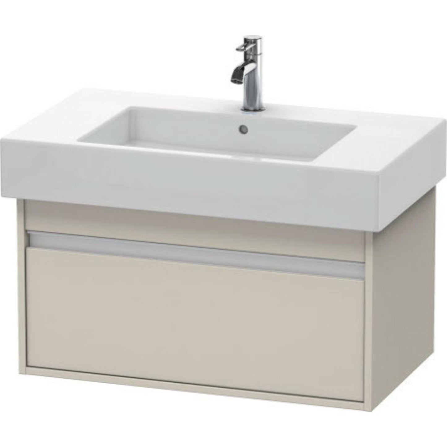 Duravit Ketho 31" x 16" x 18" Wall-Mount Vanity Unit in Taupe Matt (KT669009191)