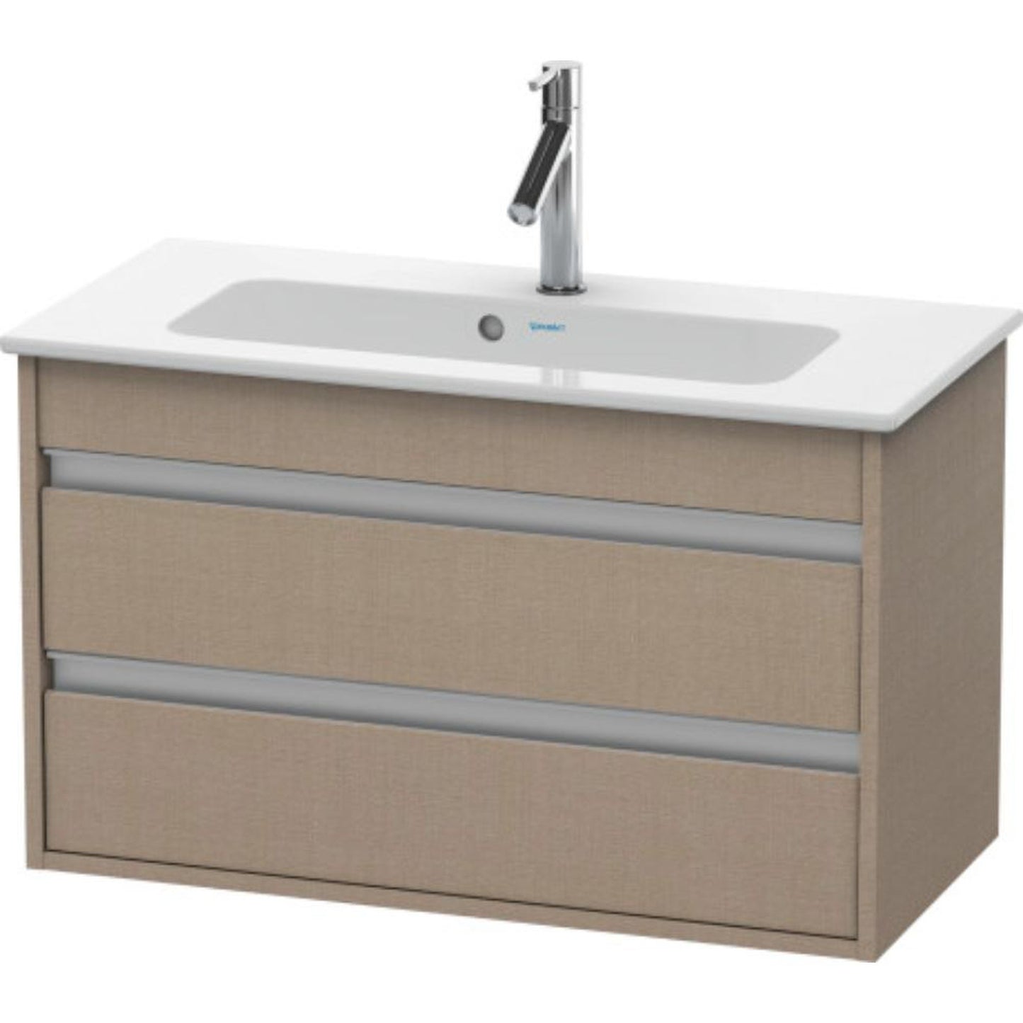 Duravit Ketho 31" x 19" x 15" Two Drawer Wall-Mount Vanity Unit in Linen