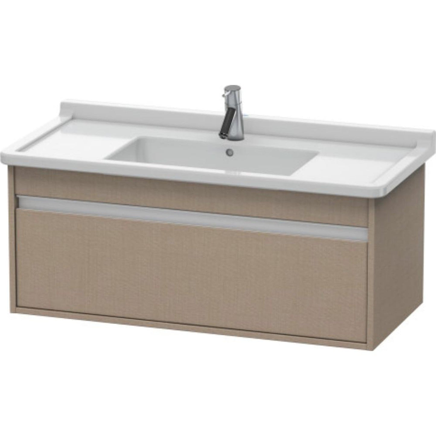Duravit Ketho 39" x 16" x 18" Wall-Mount Vanity Unit in Linen (KT666507575)
