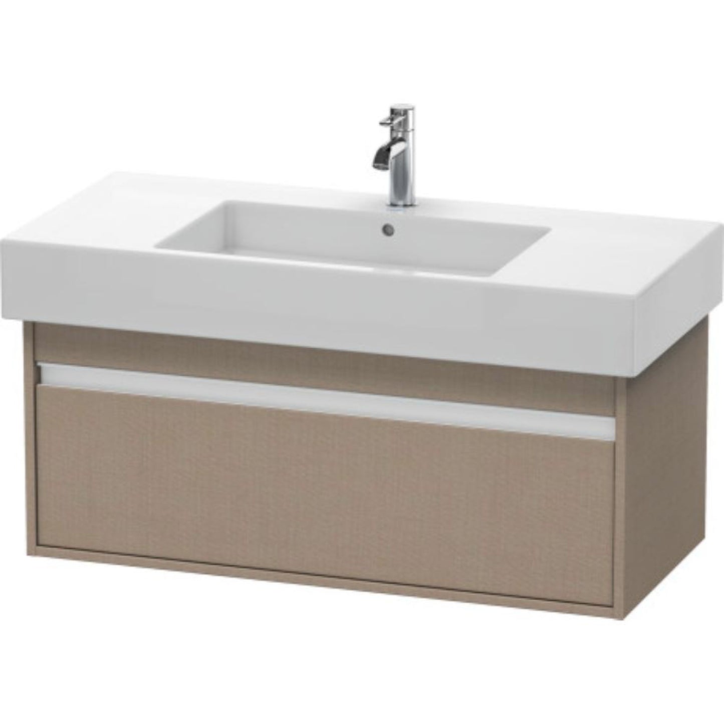 Duravit Ketho 39" x 16" x 18" Wall-Mount Vanity Unit in Linen (KT669107575)