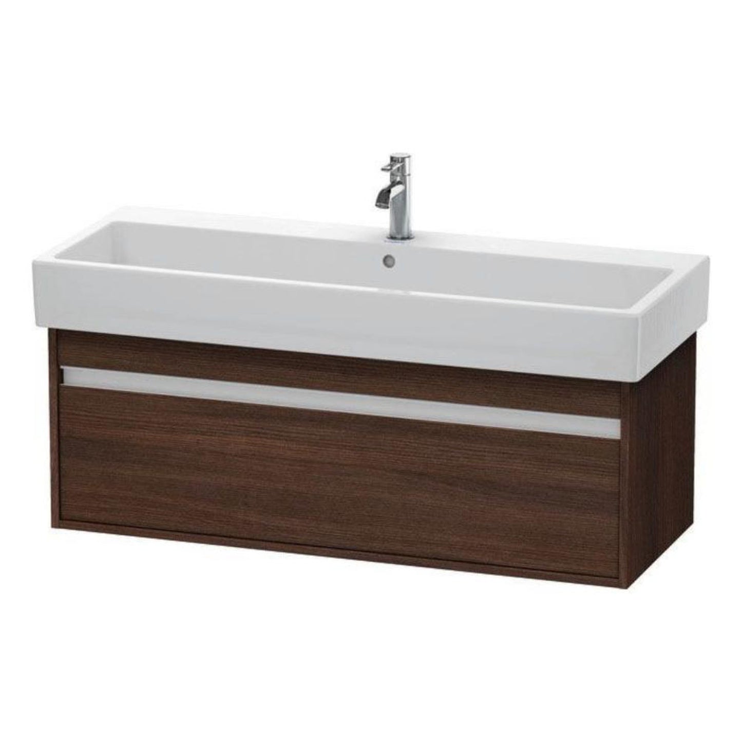 Duravit Ketho 45" x 16" x 17" Wall-Mount Vanity Unit in Chestnut Dark (KT668905353)