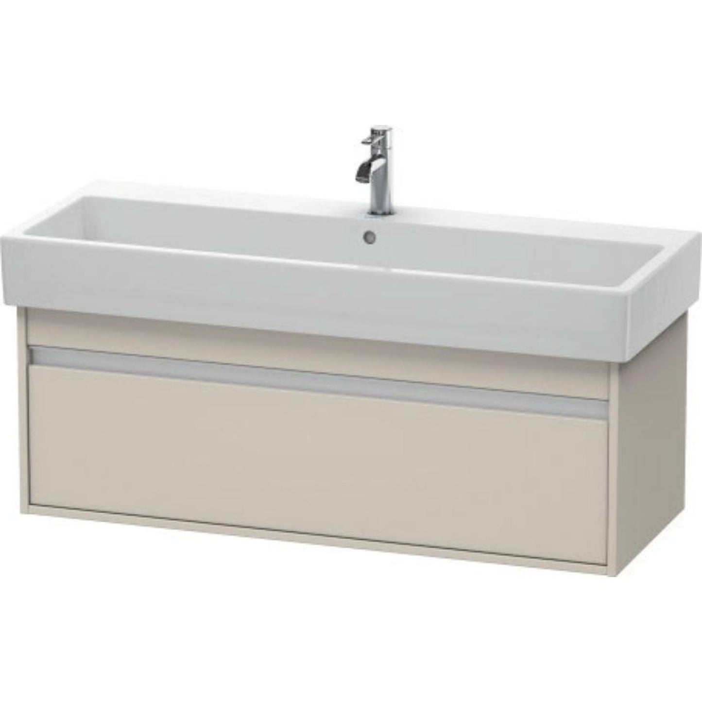 Duravit Ketho 45" x 16" x 17" Wall-Mount Vanity Unit in Taupe Matt (KT668909191)