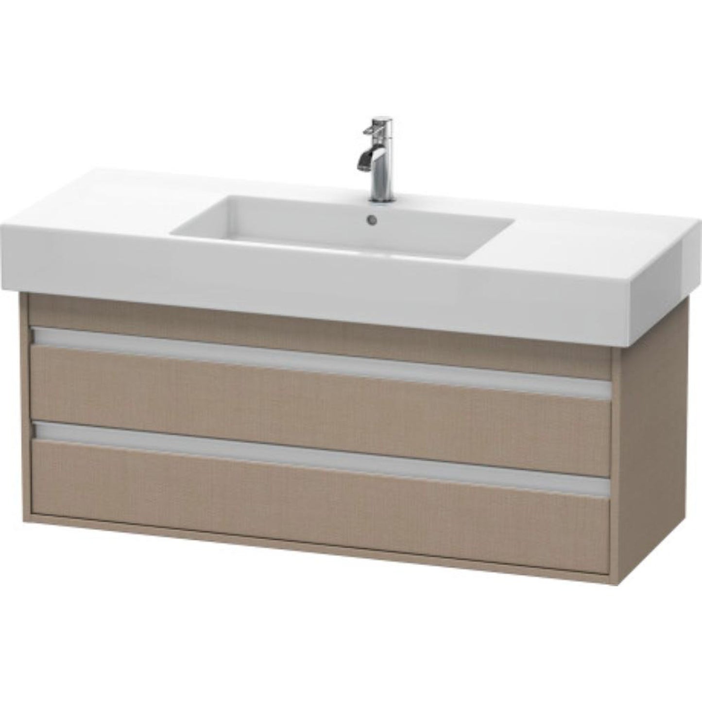 Duravit Ketho 47" x 19" x 18" Two Drawer Wall-Mount Vanity Unit in Linen (KT664207575)