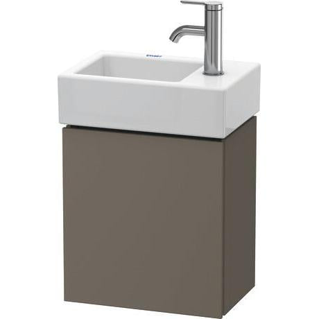 Duravit L-Cube 14" x 16" x 9" Flannel Gray One Door Wall-Mount Vanity Unit (LC6293L9090)