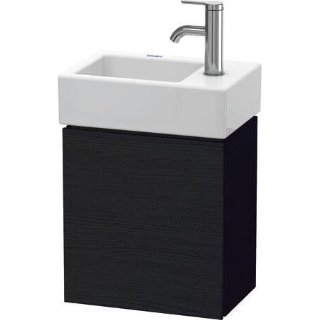 Duravit L-Cube 14" x 16" x 9" Oak Black One Door Wall-Mount Vanity Unit (LC6293L1616)