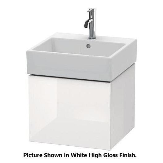 Duravit L-Cube 19" x 16" x 18" Dolomite Gray One Drawer Wall-Mount Vanity Unit (LC617403838)