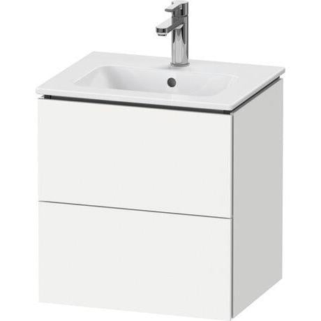 Duravit L-Cube 20" x 22" x 17" White Two Drawer Wall-Mount Vanity Unit (LC621801818)