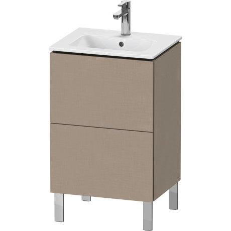 Duravit L-Cube 20" x 28" x 17" Linen Two Drawer Floorstanding Vanity Unit (LC667107575)