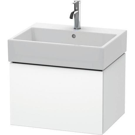 Duravit L-Cube 23" x 16" x 18" White One Drawer Wall-Mount Vanity Unit (LC617501818)