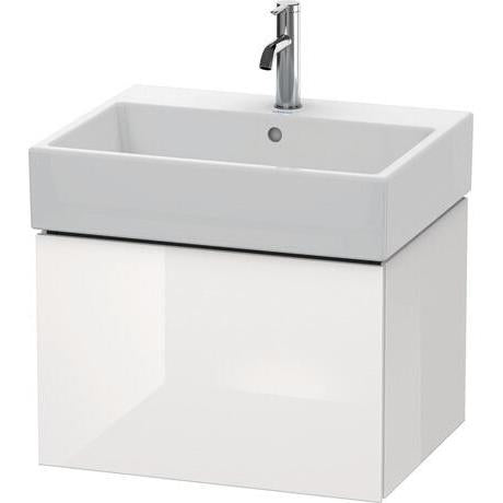Duravit L-Cube 23" x 16" x 18" White One Drawer Wall-Mount Vanity Unit (LC617508585)