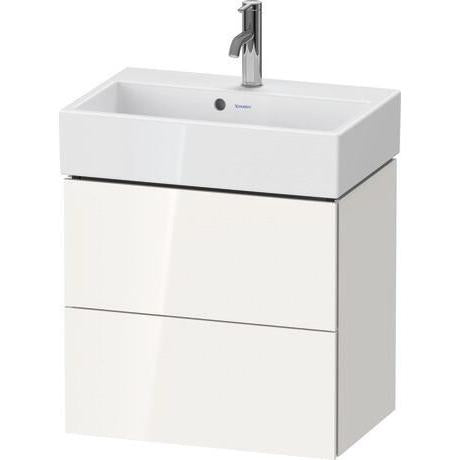 Duravit L-Cube 23" x 21" x 15" White Two Drawer Wall-Mount Vanity Unit (LC621908585)
