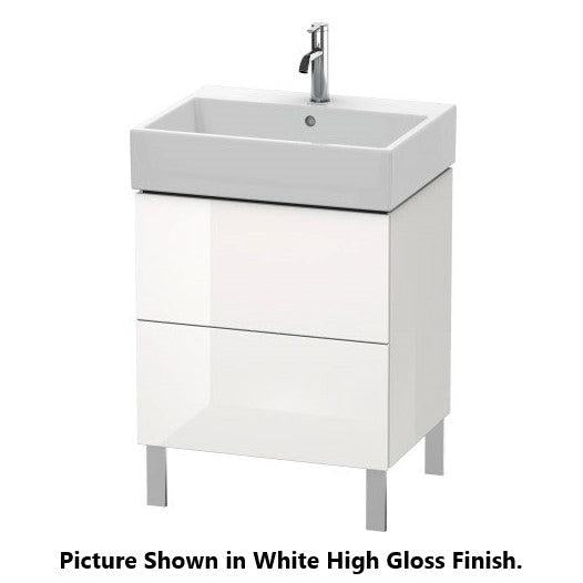 Duravit L-Cube 23" x 23" x 18" Cappuccino Two Drawer Floorstanding Vanity Unit (LC677508686)