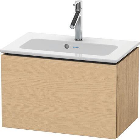 Duravit L-Cube 24" x 16" x 15" Natural Oak One Drawer Wall-Mount Vanity Unit (LC615603030)
